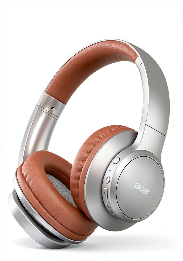 Acer wireless headphones in use with high-resolution audio playback