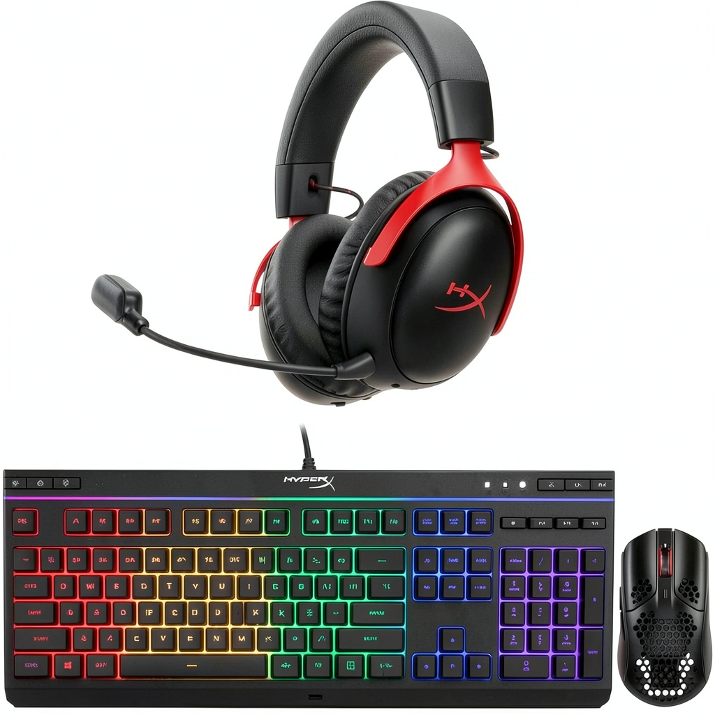 HyperX Cloud III Wireless Gaming Headset showcasing memory foam ear cushions and detachable boom mic