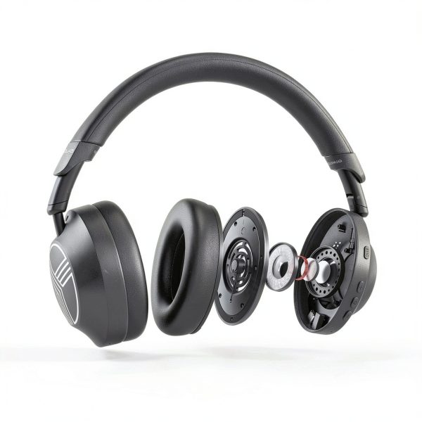 TREBLAB Z7 Pro Wireless ANC Headphones Over Ear Gray-1