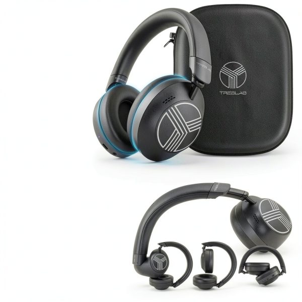 TREBLAB Z7 Pro Wireless ANC Headphones Over Ear Gray-4