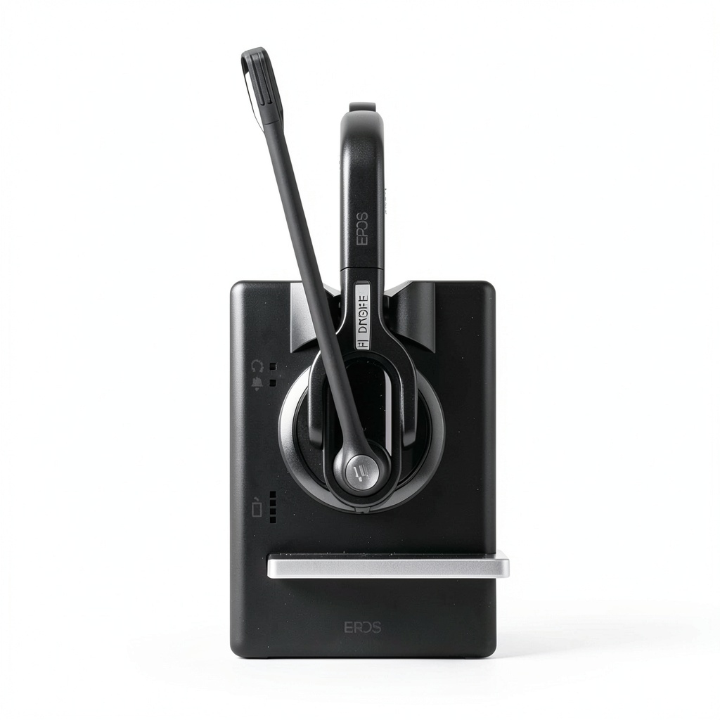 EPOS Impact D 30 headset in use during a video call