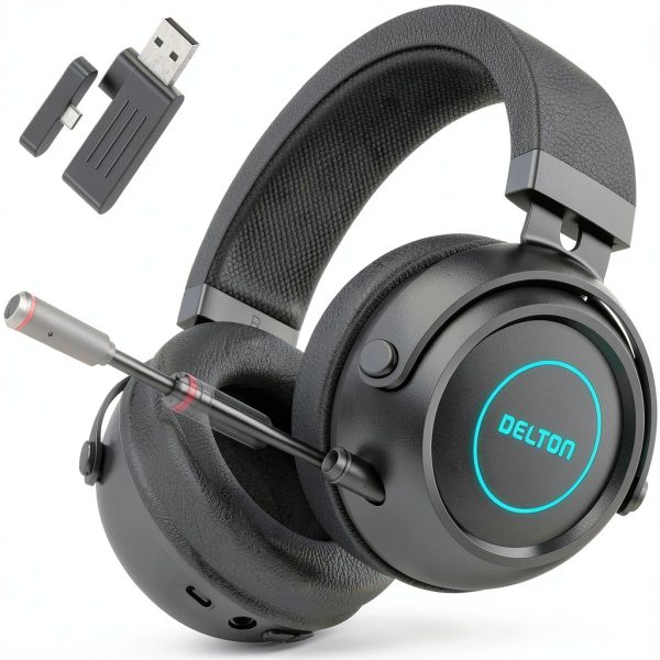 Delton G520 Wireless Gaming Headset Crystal Sound Comfort-0