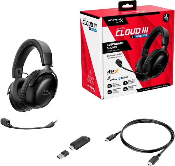 HyperX Cloud III S Wireless Gaming Headset PC PS5 PS4-18