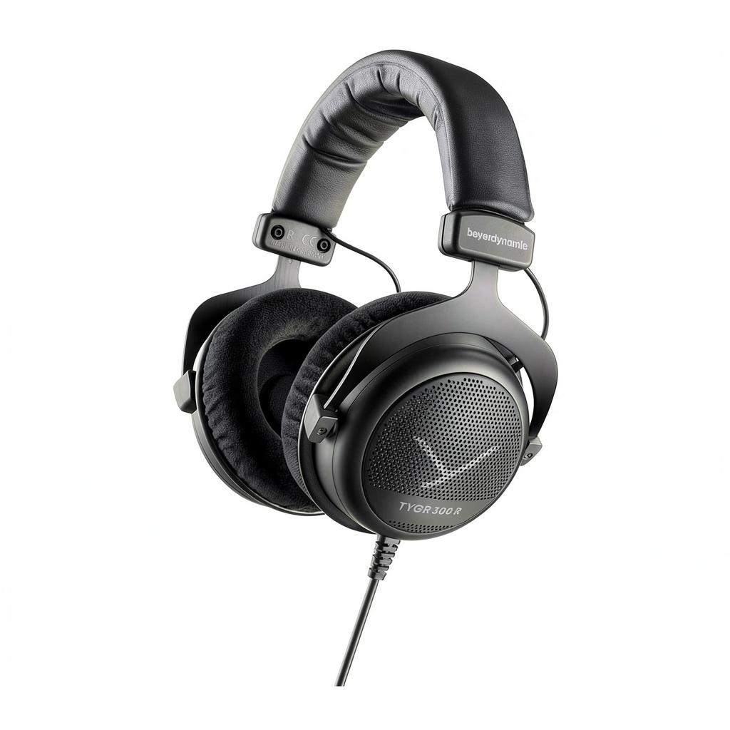 Beyerdynamic TYGR 300 R open-back headphones on a gaming setup